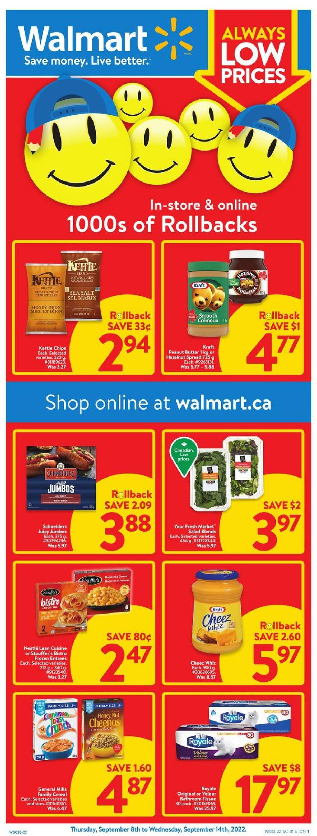 Walmart Flyer from September 8