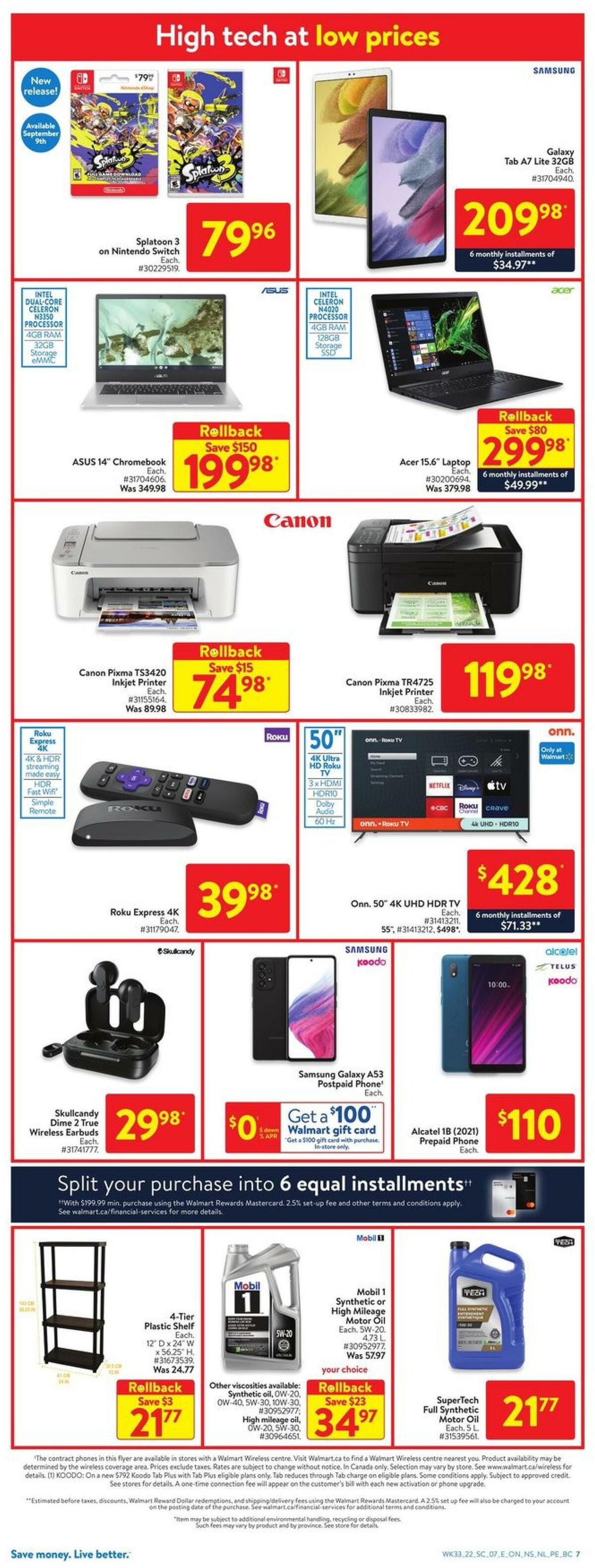 Walmart Flyer from September 8