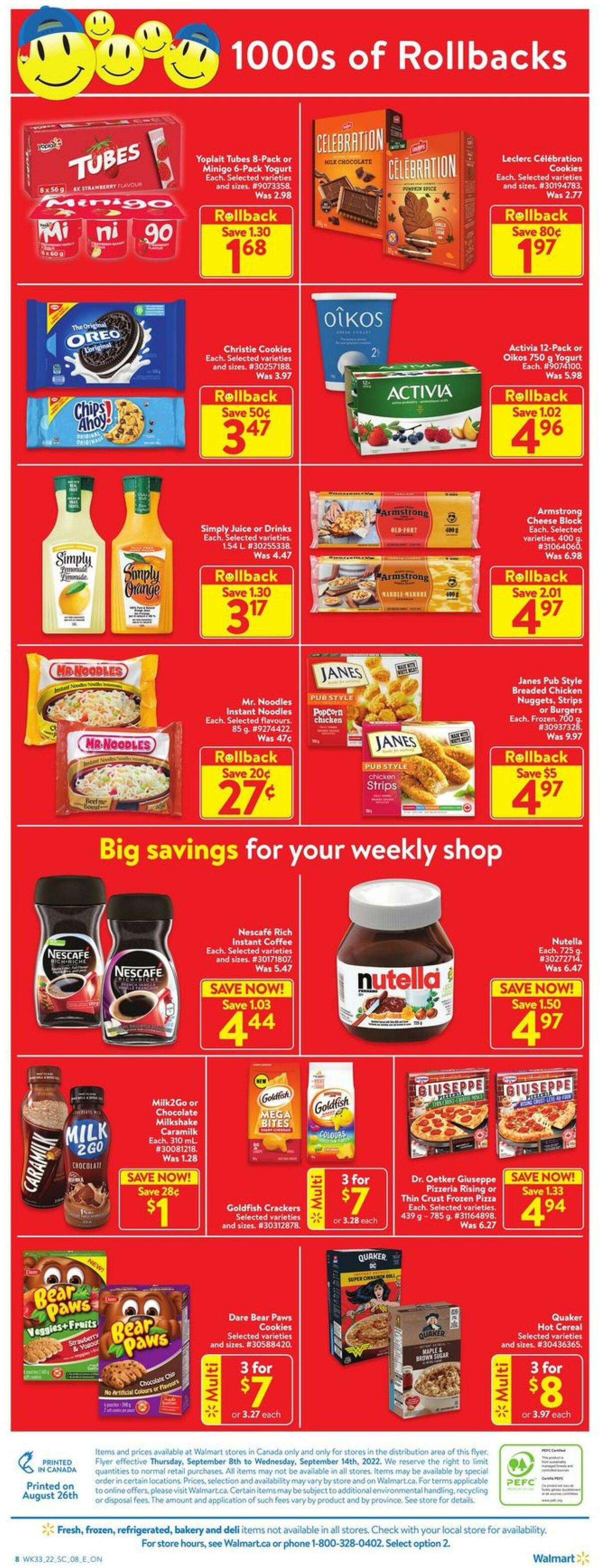 Walmart Flyer from September 8