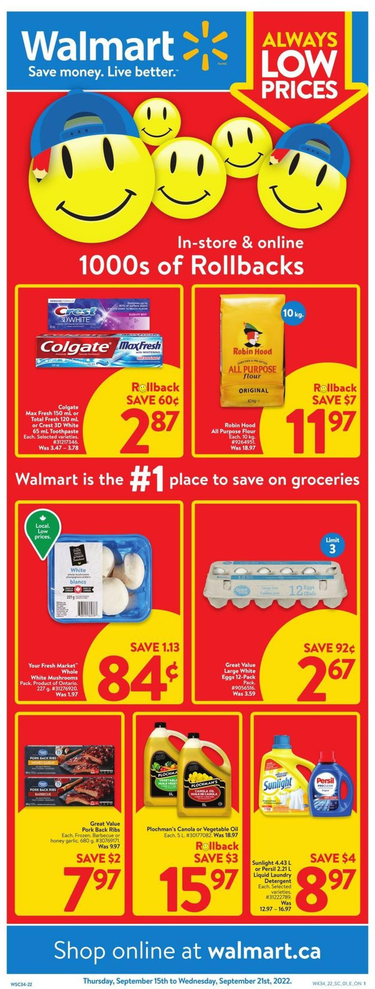Walmart Flyer from September 15