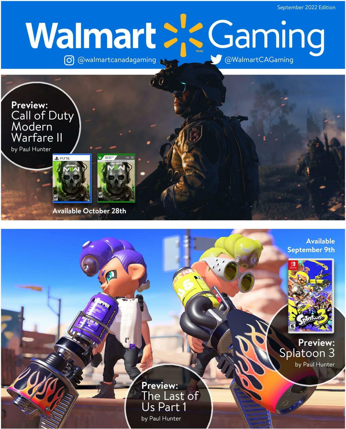 Walmart September Gaming Catalogue Flyer from September 8