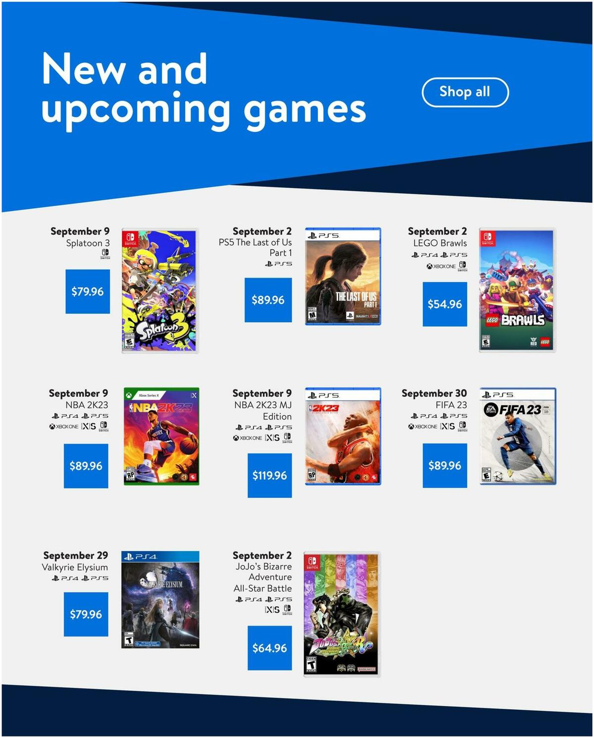 Walmart September Gaming Catalogue Flyer from September 8