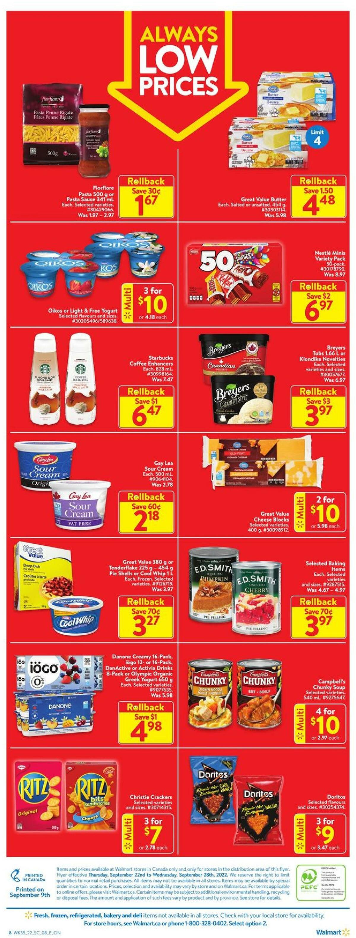Walmart Flyer from September 22