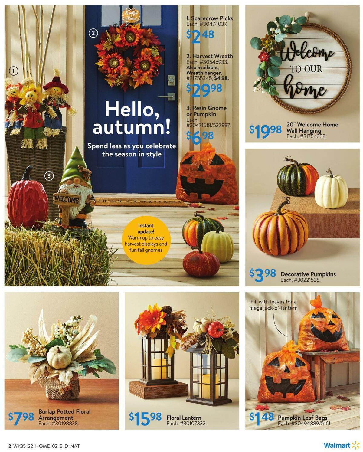 Walmart Fall Home Digest Flyer from September 22
