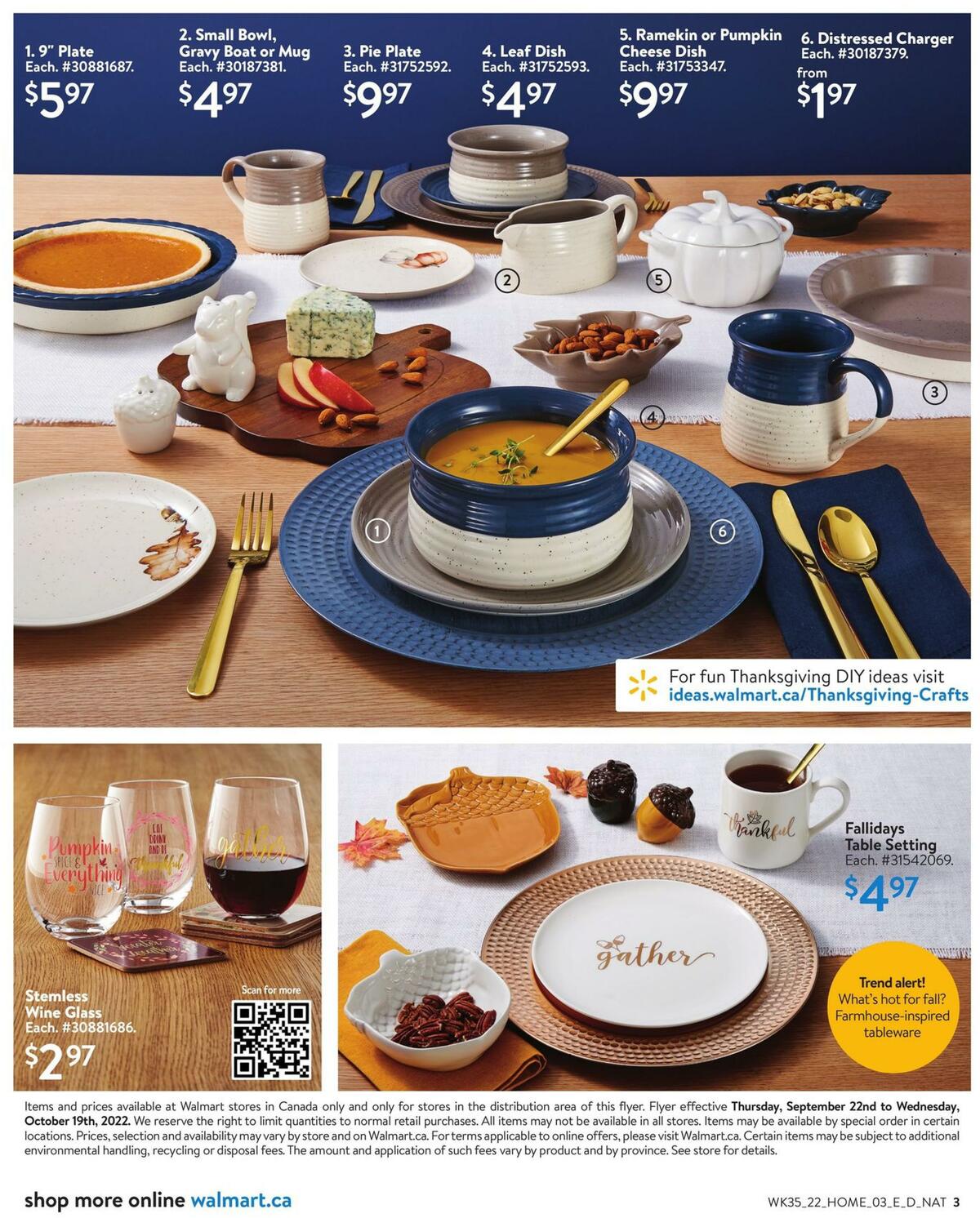Walmart Fall Home Digest Flyer from September 22
