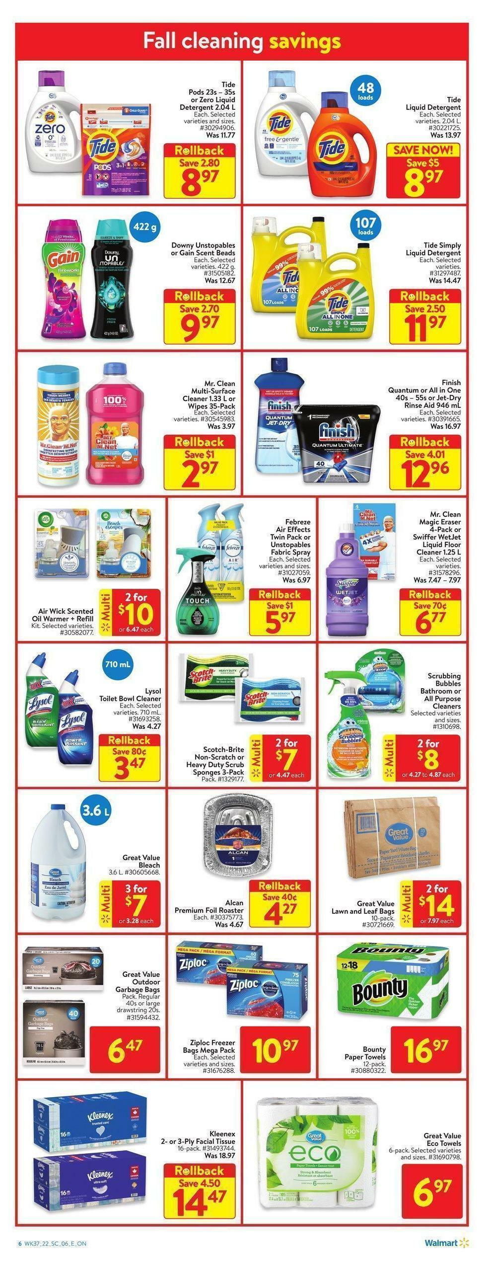 Walmart Flyer from October 6