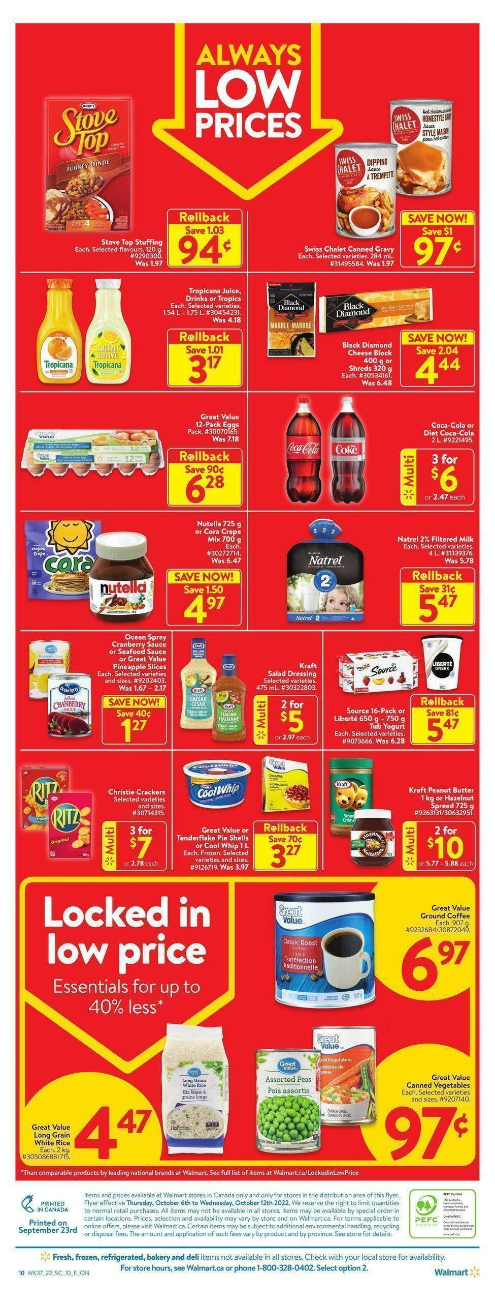 Walmart Flyer from October 6