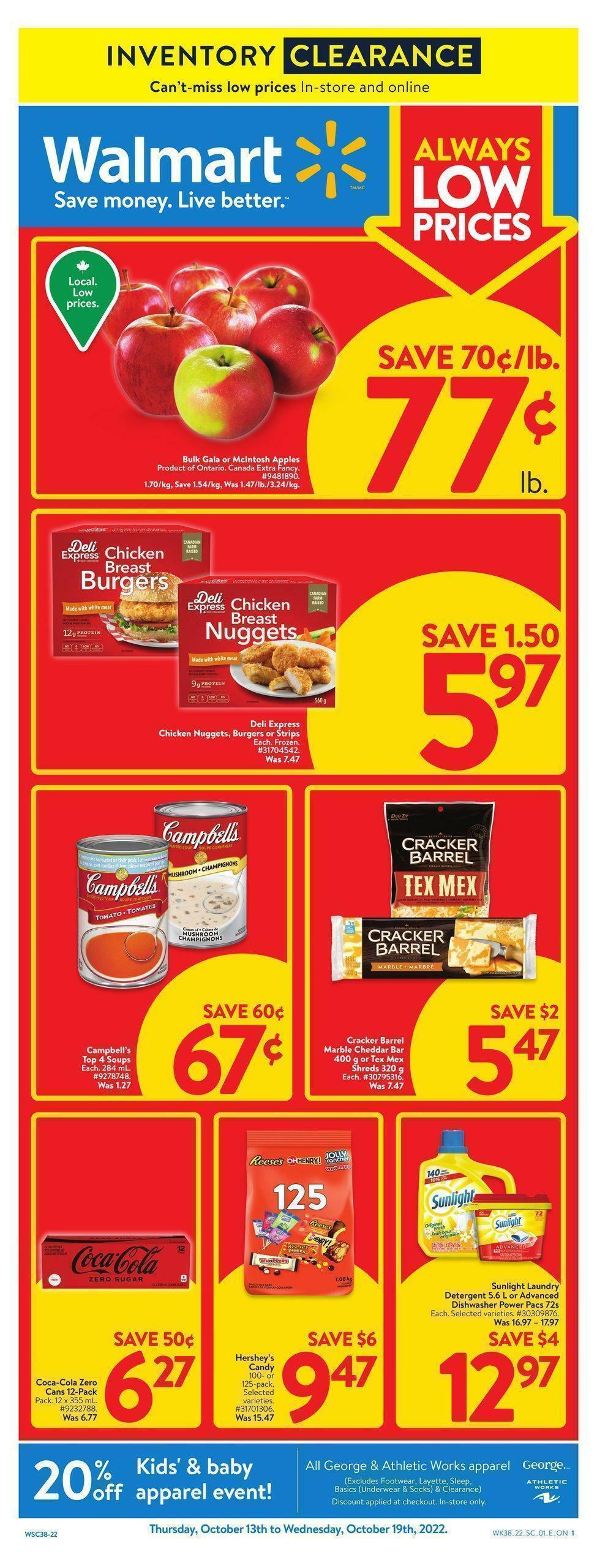 Walmart Flyer from October 13