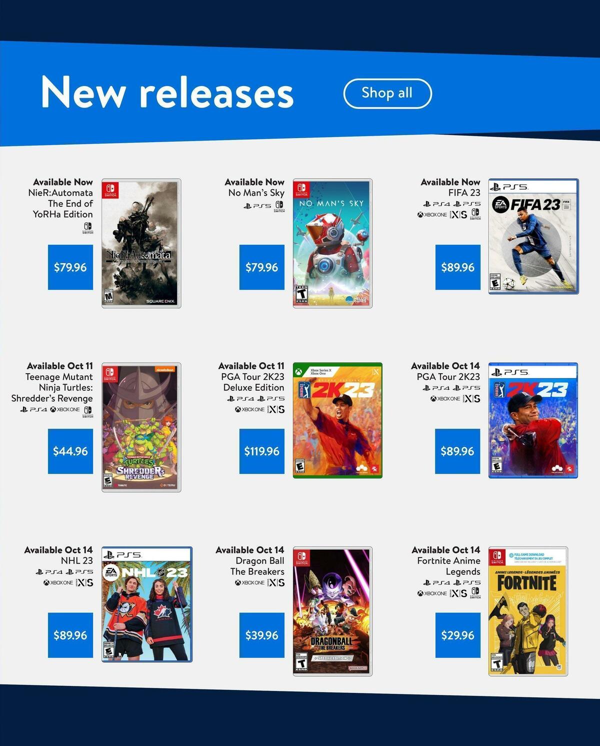 Walmart October Gaming Catalogue Flyer from October 6