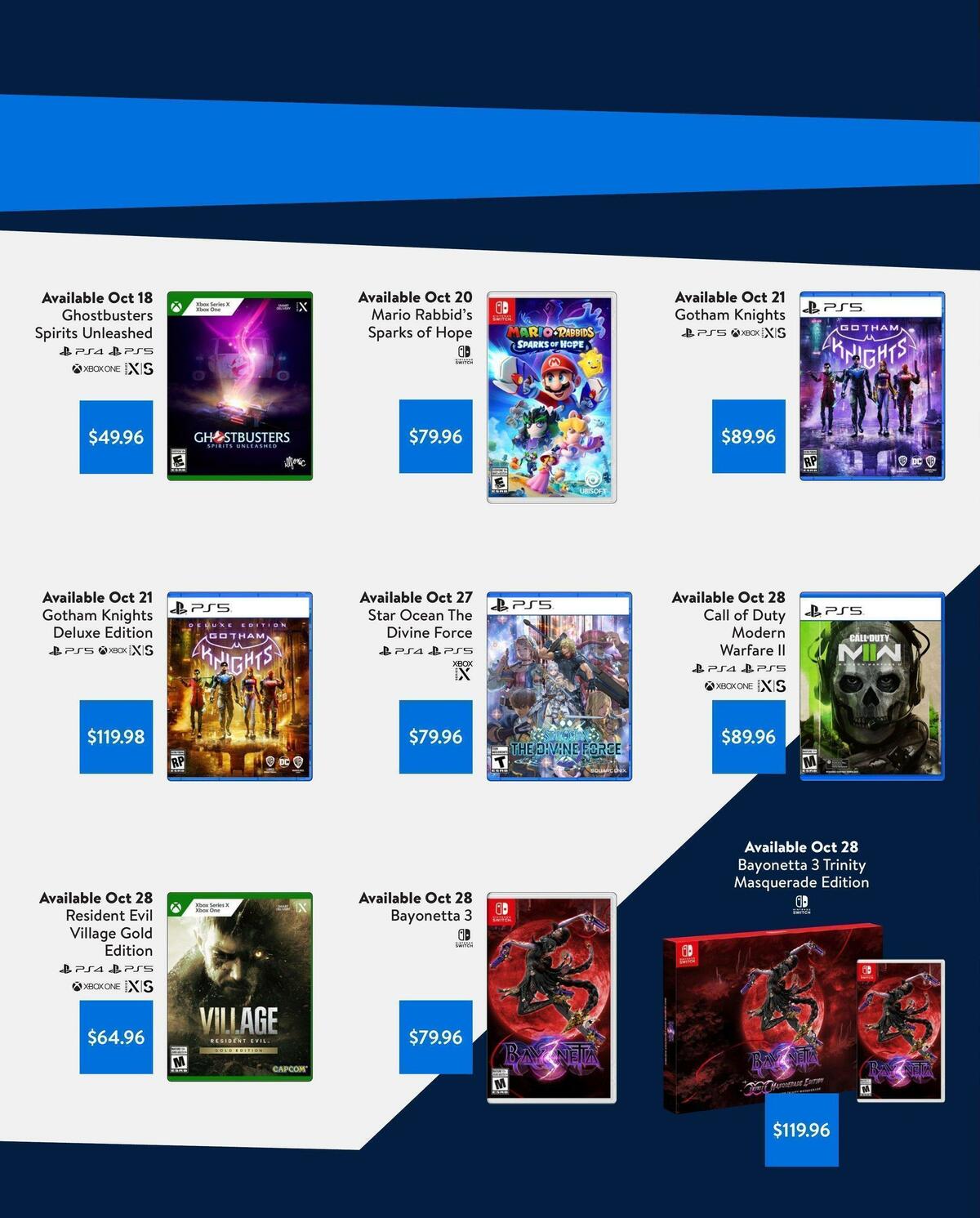 Walmart October Gaming Catalogue Flyer from October 6