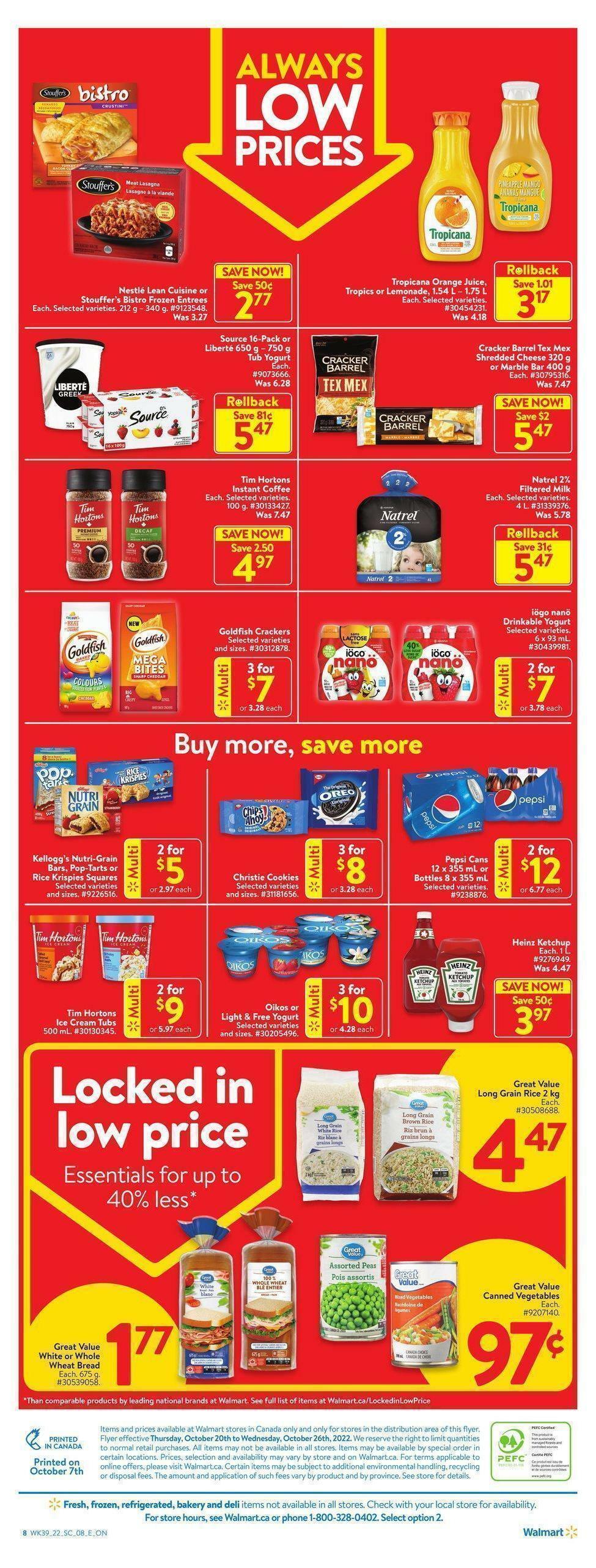 Walmart Flyer from October 20