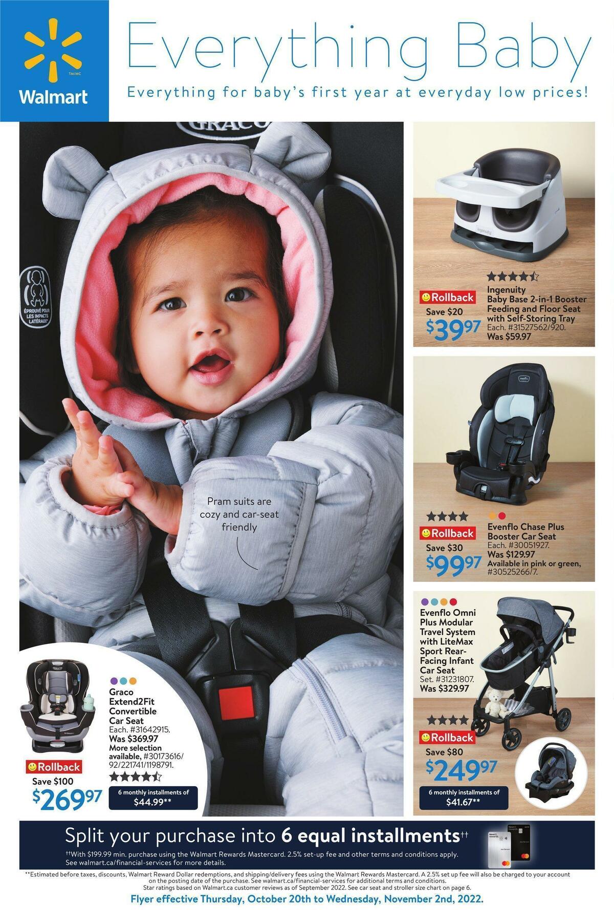 Walmart Everything Baby Flyer from October 20
