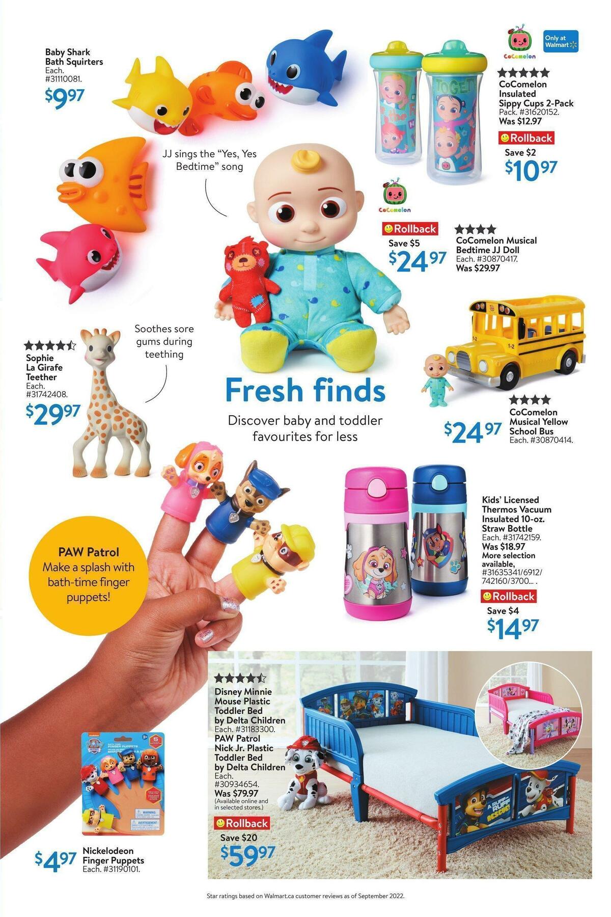 Walmart Everything Baby Flyer from October 20