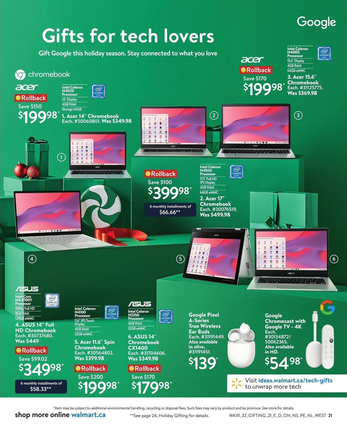 Walmart Holiday Gifting Flyer from November 3