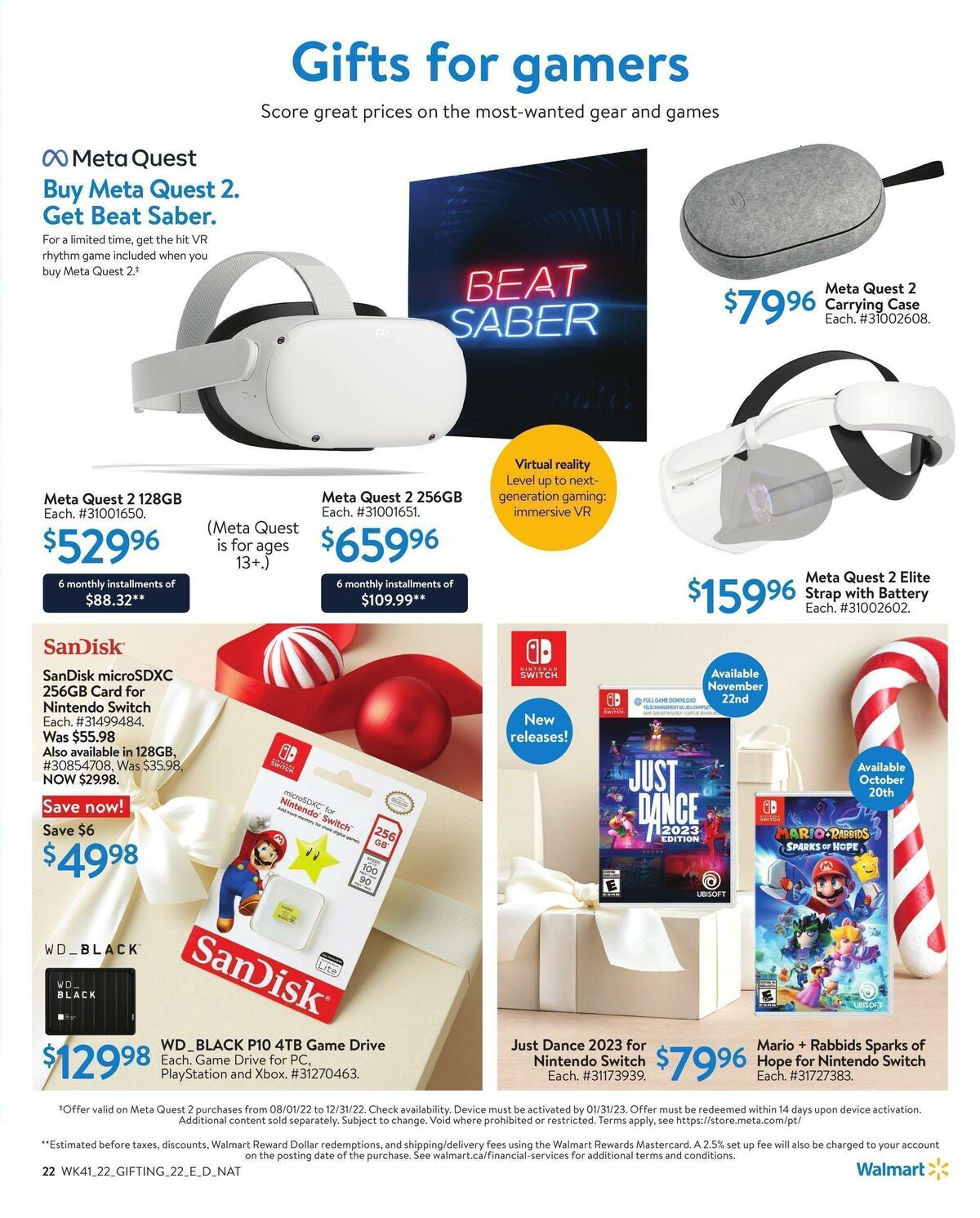 Walmart Holiday Gifting Flyer from November 3