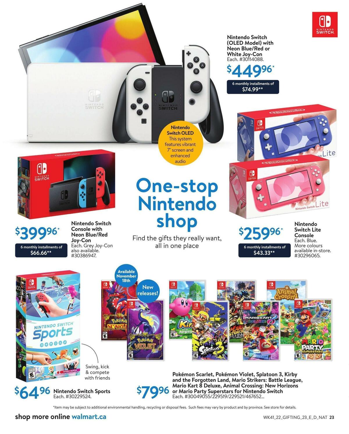 Walmart Holiday Gifting Flyer from November 3