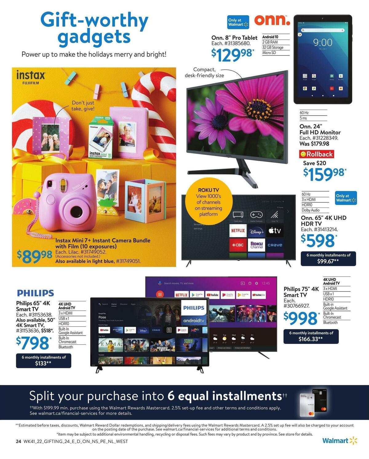 Walmart Holiday Gifting Flyer from November 3