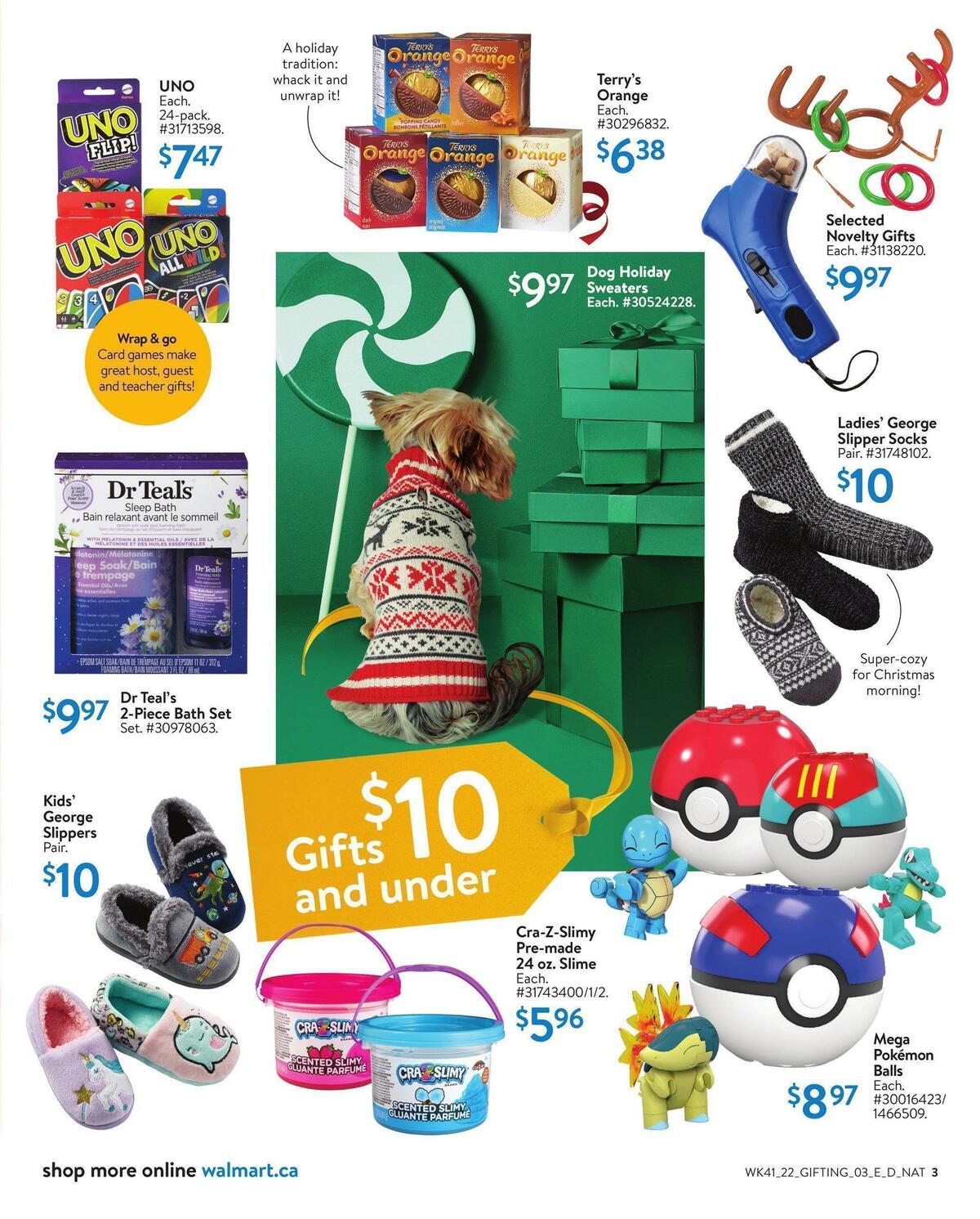 Walmart Holiday Gifting Flyer from November 3