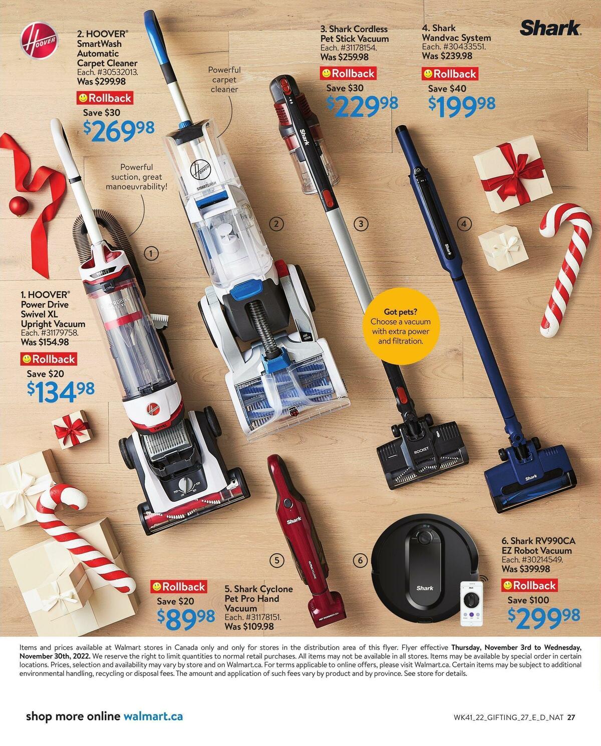 Walmart Holiday Gifting Flyer from November 3
