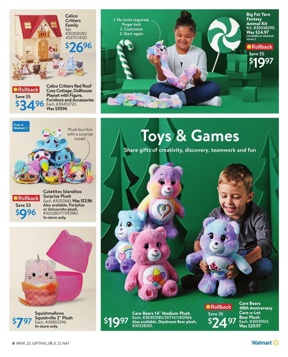 Walmart Holiday Gifting Flyer from November 3