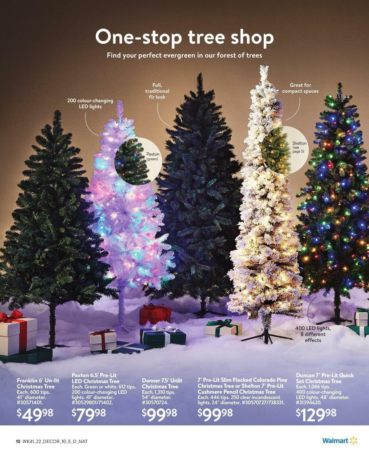 Walmart Holiday Decor Flyer from November 3