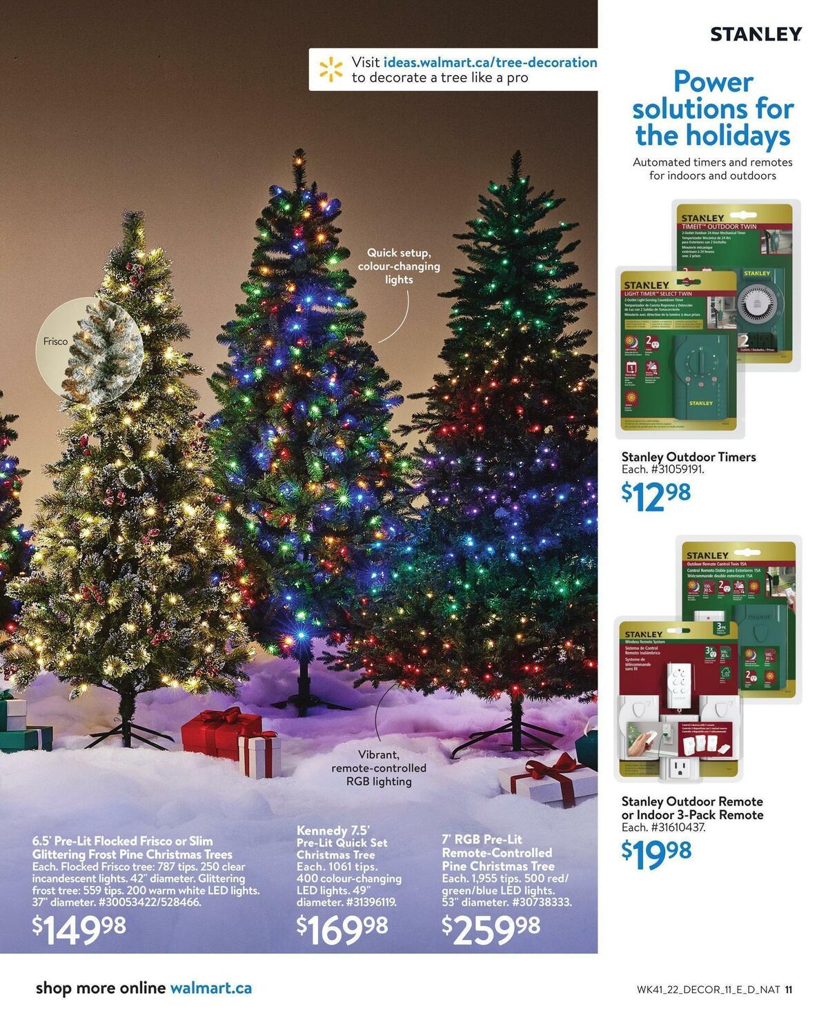 Walmart Holiday Decor Flyer from November 3