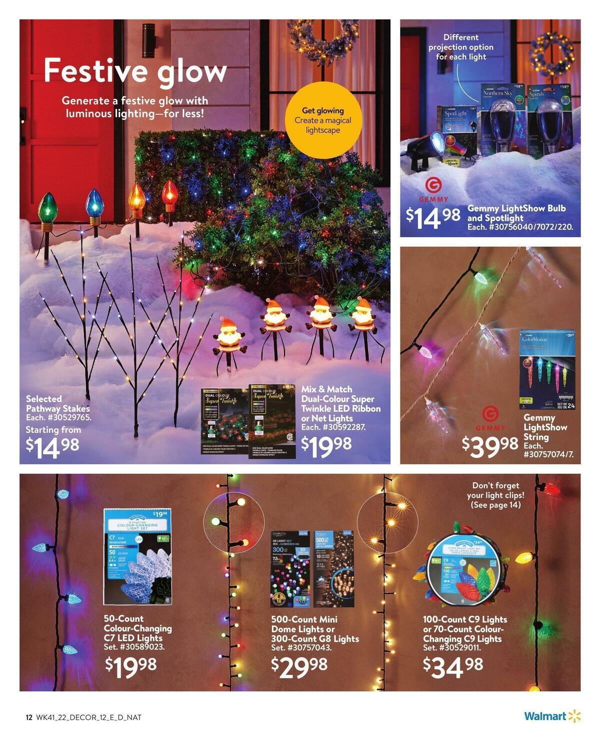 Walmart Holiday Decor Flyer from November 3