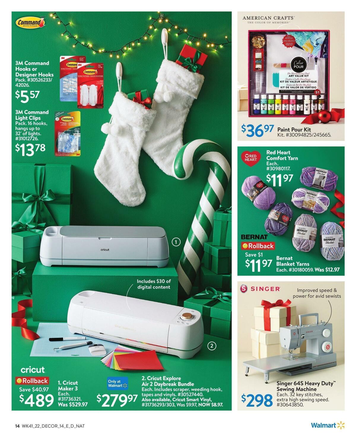 Walmart Holiday Decor Flyer from November 3