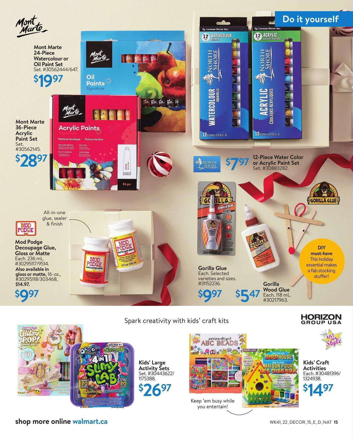 Walmart Holiday Decor Flyer from November 3