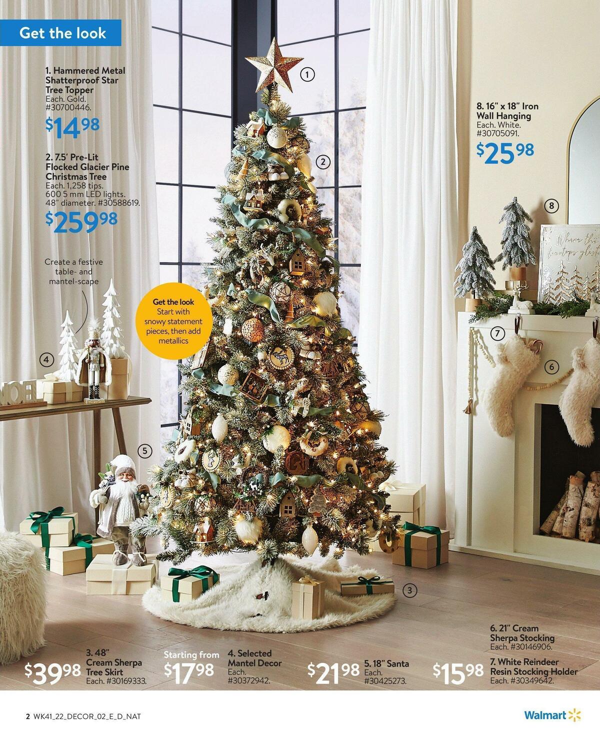 Walmart Holiday Decor Flyer from November 3