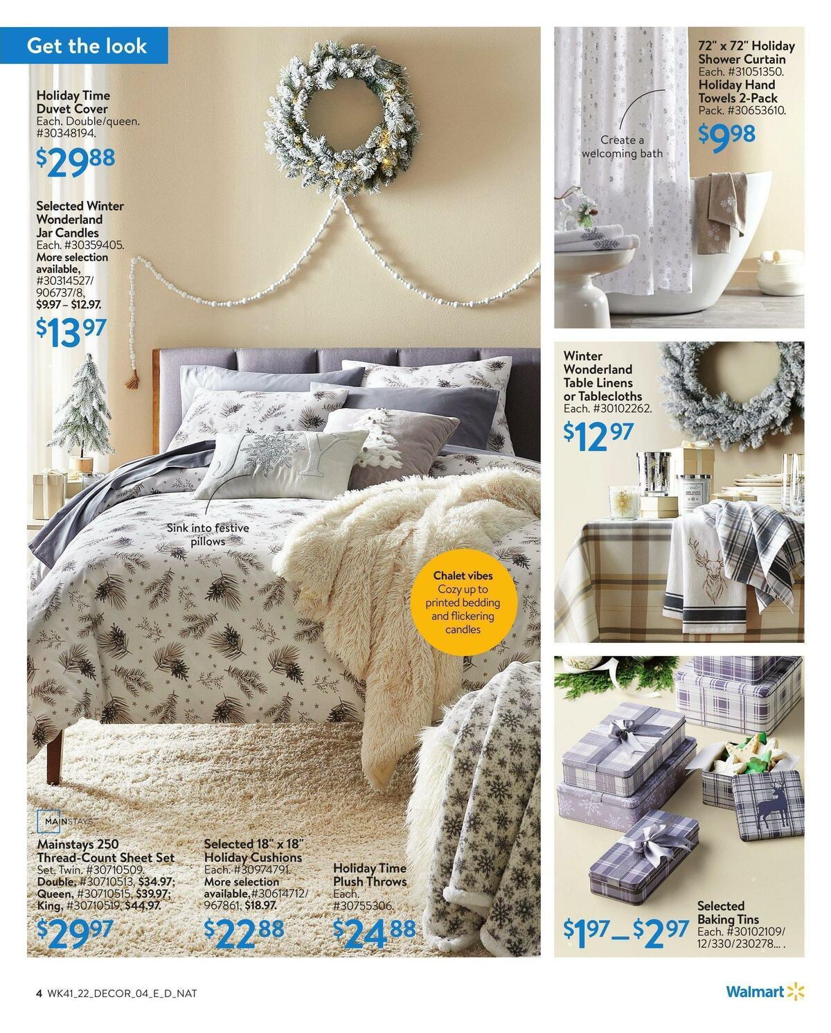 Walmart Holiday Decor Flyer from November 3