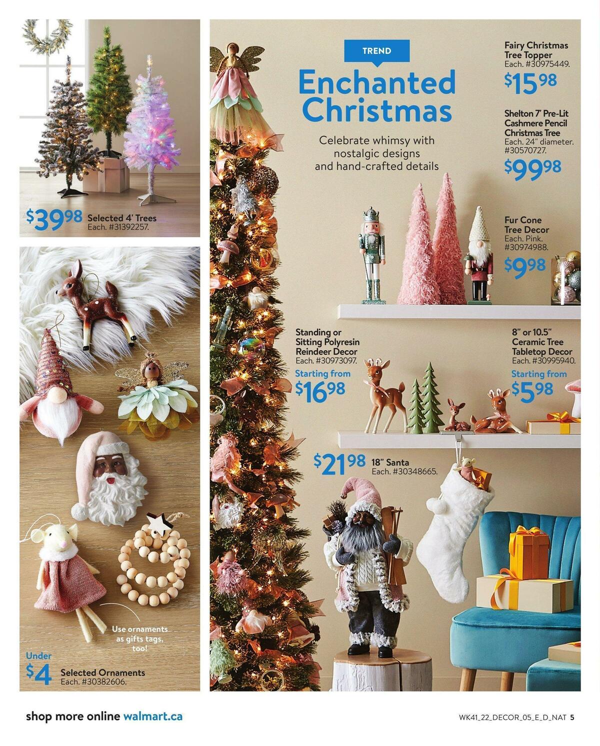 Walmart Holiday Decor Flyer from November 3
