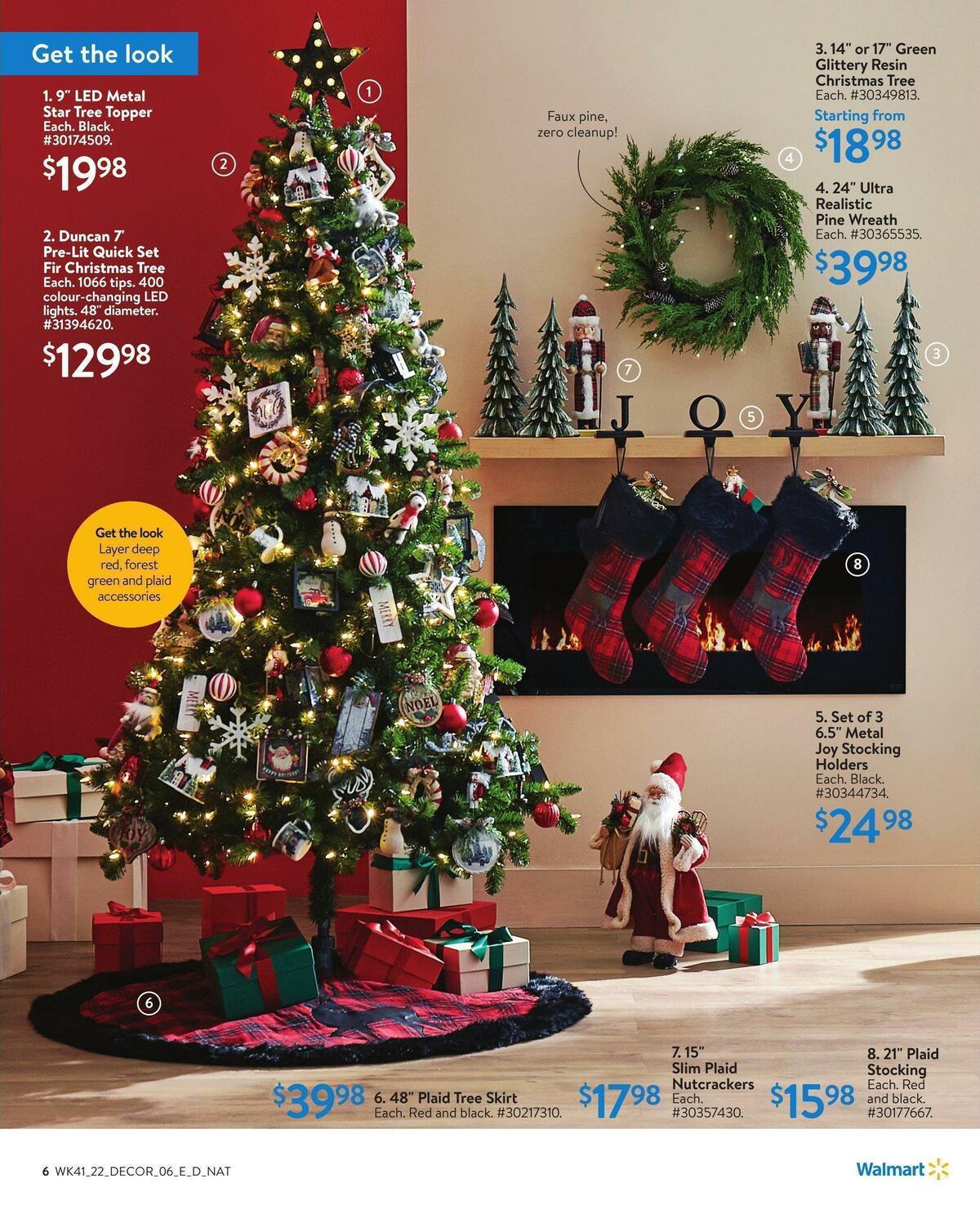 Walmart Holiday Decor Flyer from November 3