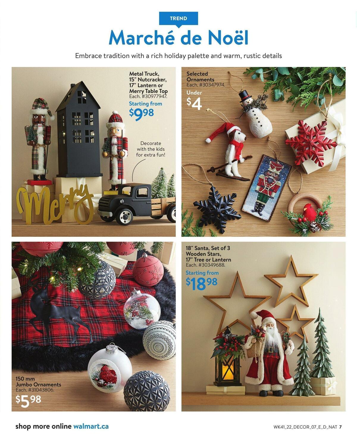 Walmart Holiday Decor Flyer from November 3