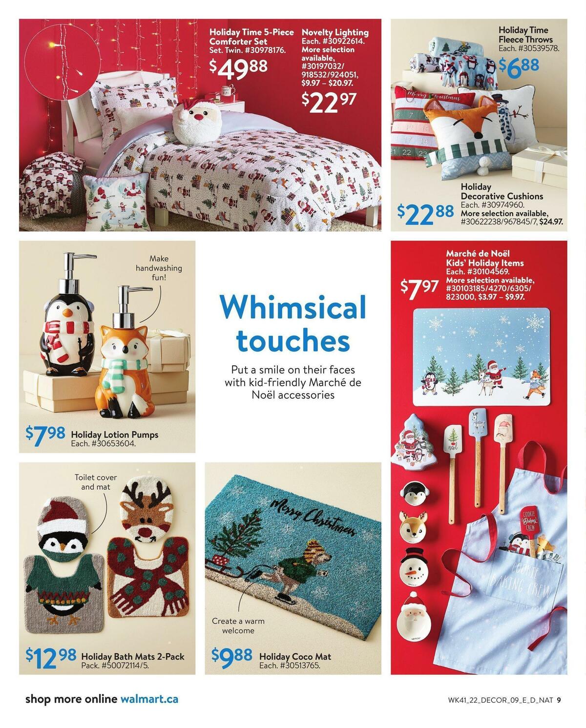 Walmart Holiday Decor Flyer from November 3