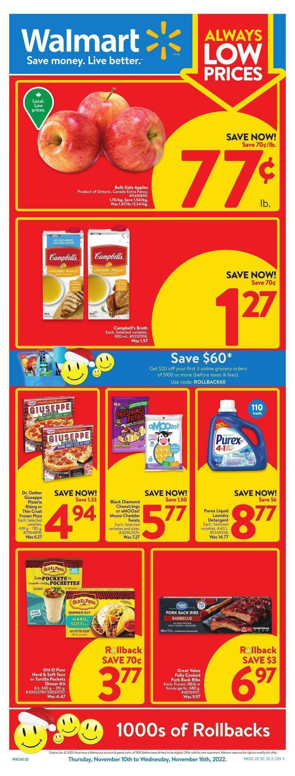 Walmart Flyer from November 10