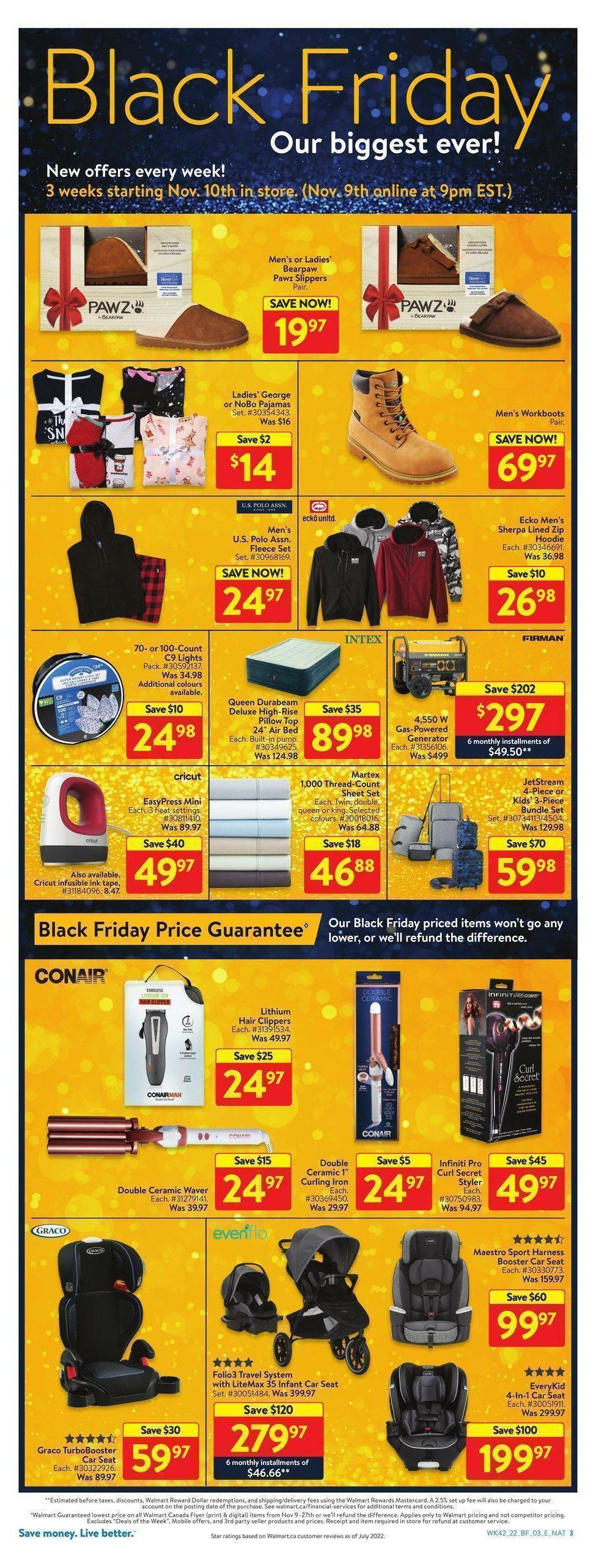 Walmart Black Friday Flyer from November 10