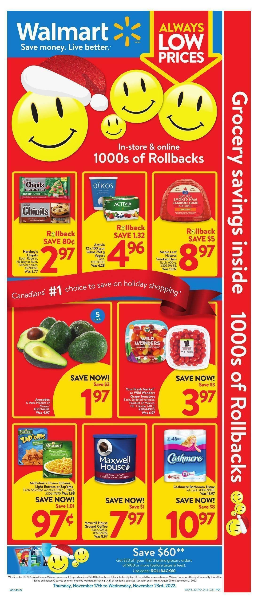 Walmart Flyer from November 17