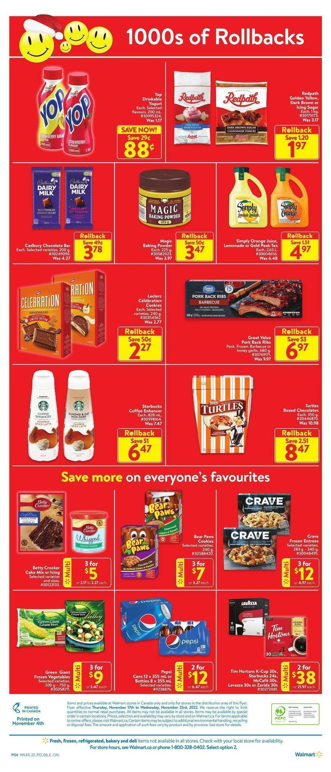 Walmart Flyer from November 17