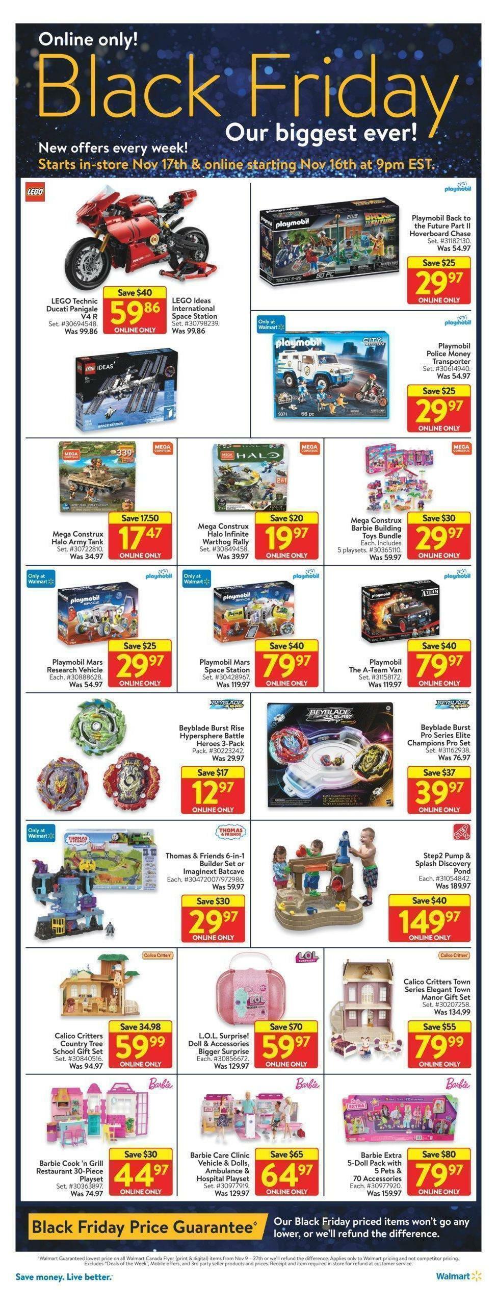 Walmart Black Friday Flyer from November 17