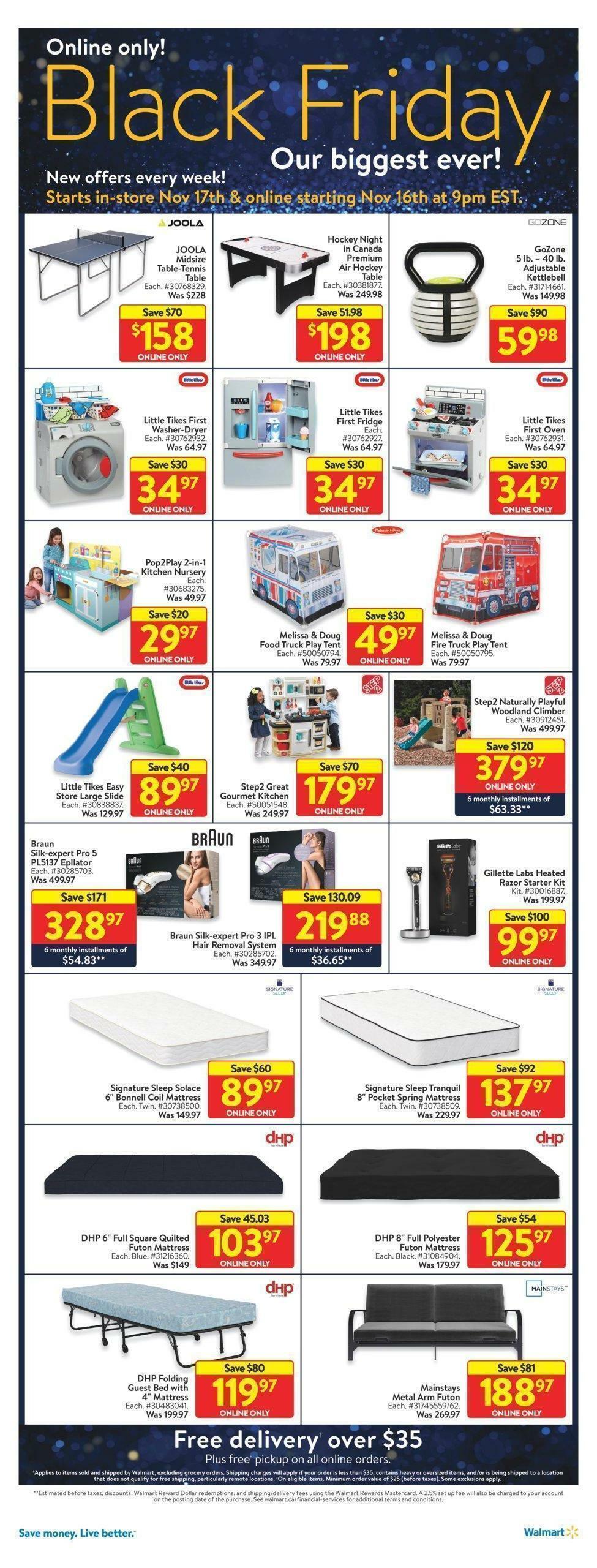 Walmart Black Friday Flyer from November 17