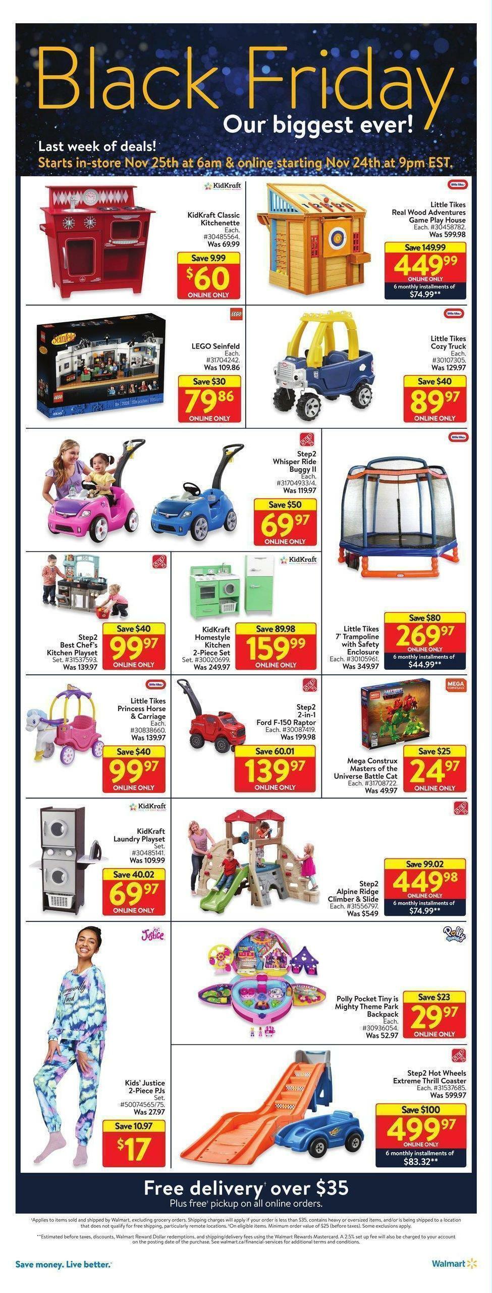 Walmart Black Friday Flyer from November 24