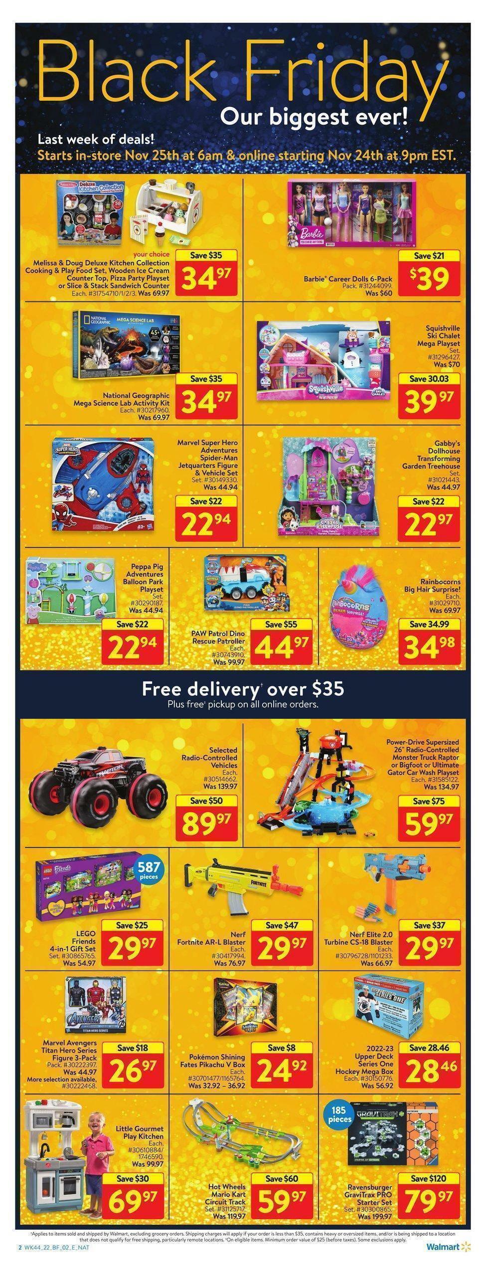 Walmart Black Friday Flyer from November 24