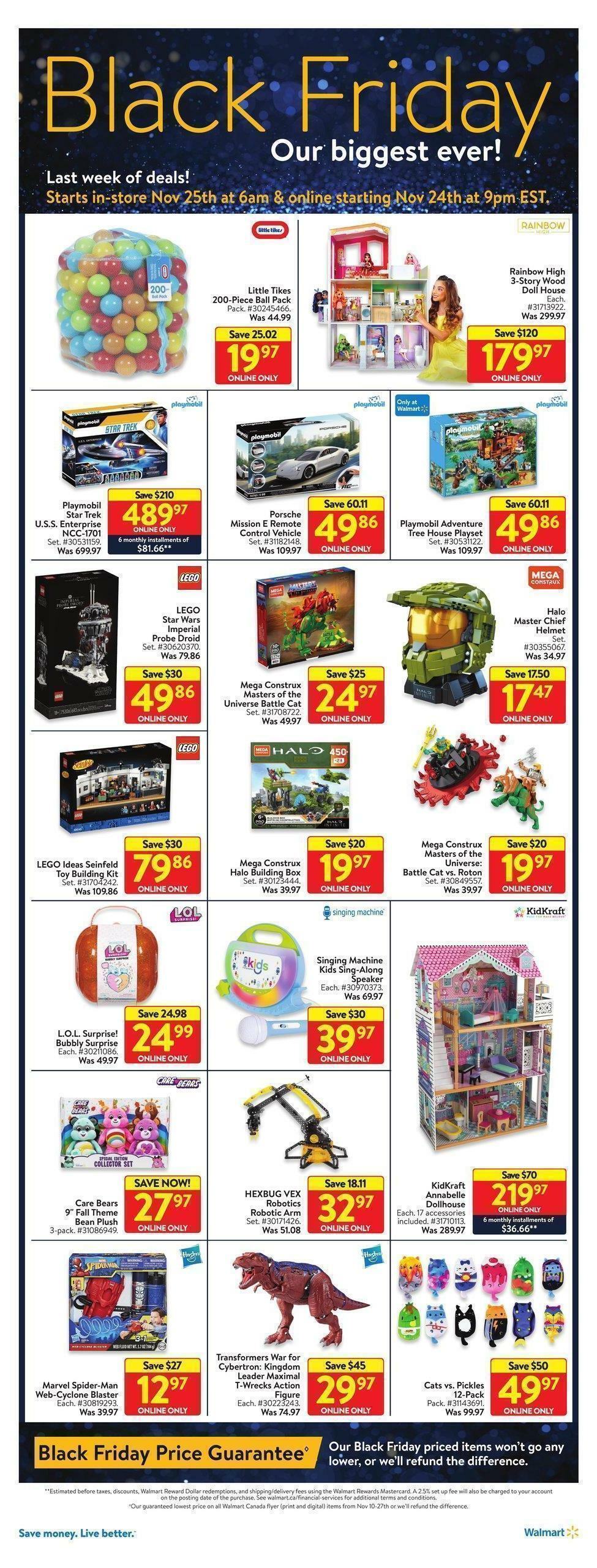 Walmart Black Friday Flyer from November 24