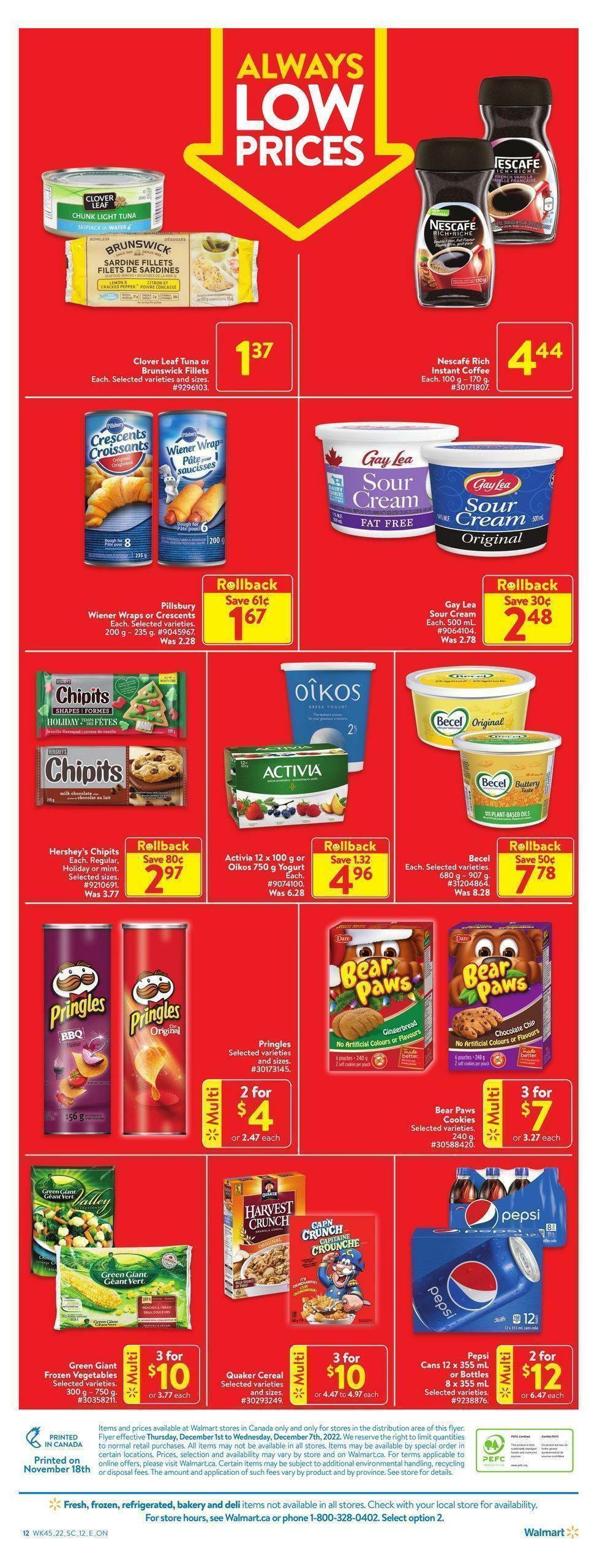 Walmart Flyer from December 1