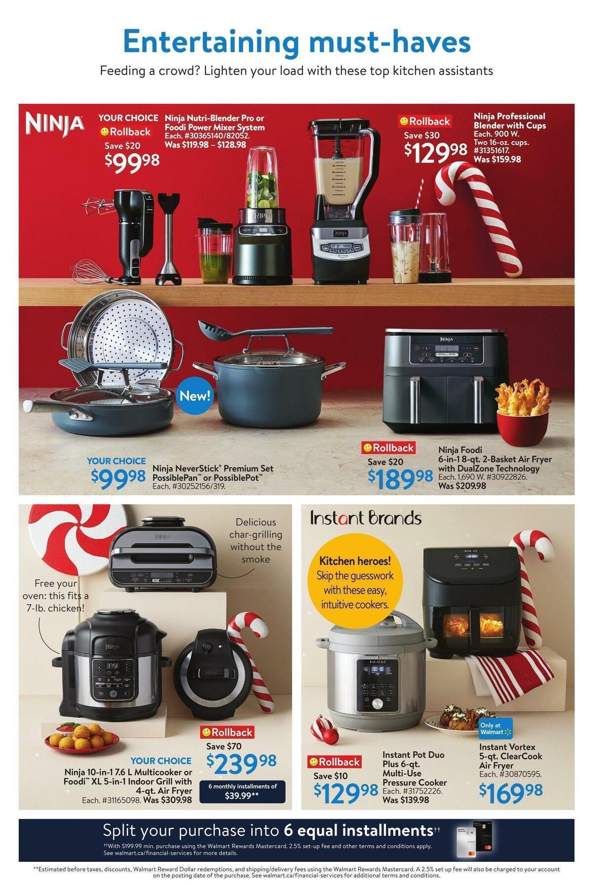 Walmart Holiday Hosting Flyer from December 1