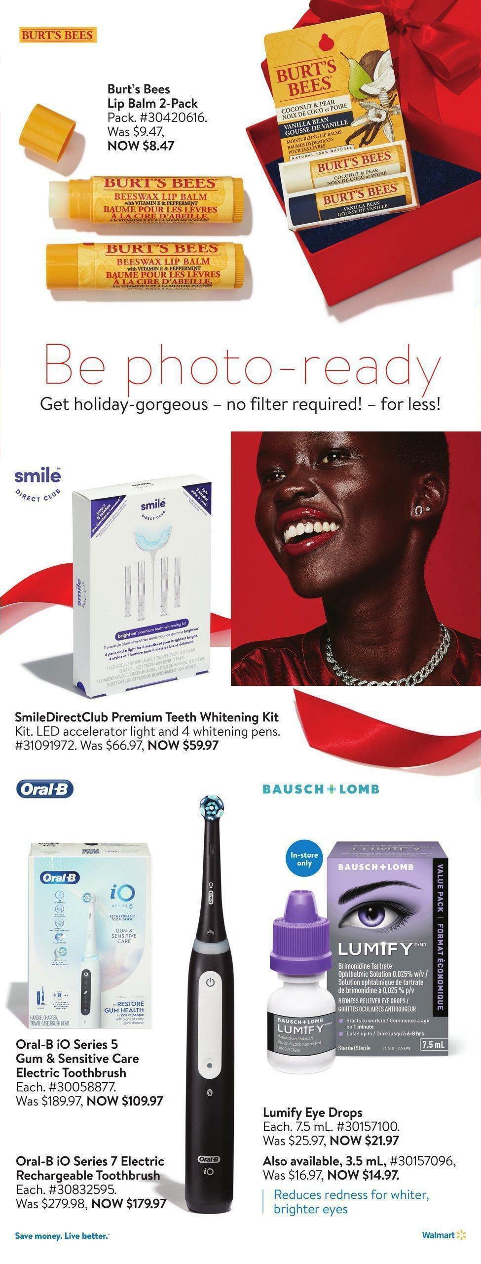 Walmart Holiday Glam Flyer from December 1
