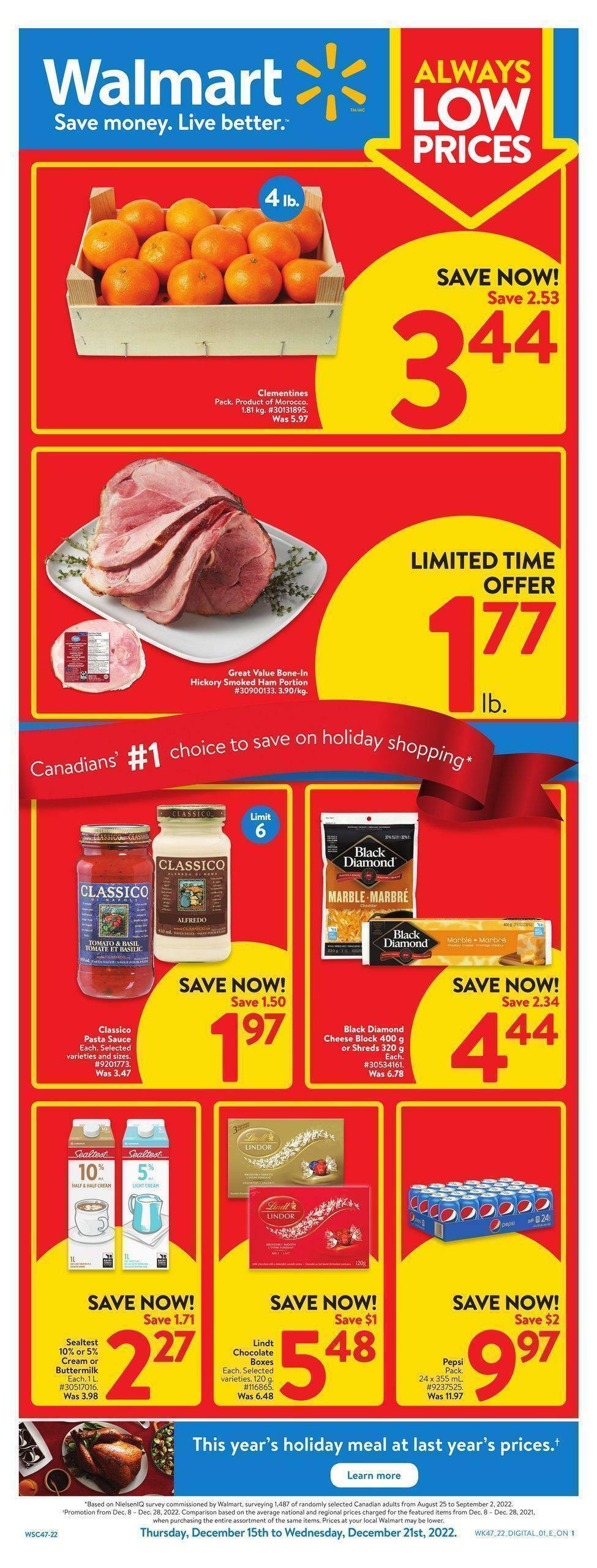 Walmart Flyer from December 15