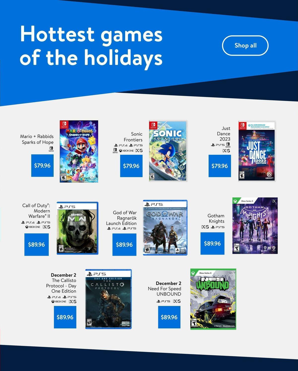 Walmart December Gaming Catalogue Flyer from December 8