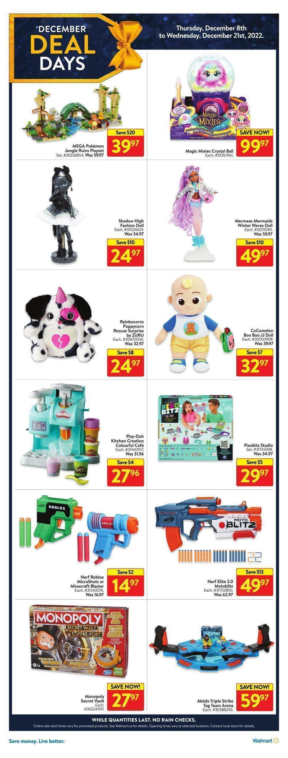 Walmart December Deal Days Flyer from December 8